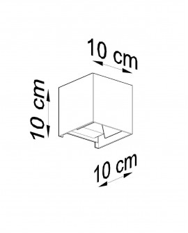 Kinkiet LUCA biały LED IP54 Sollux SL.0544