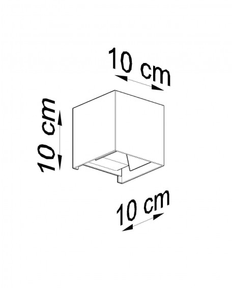 Kinkiet LUCA biały LED IP54 Sollux SL.0544