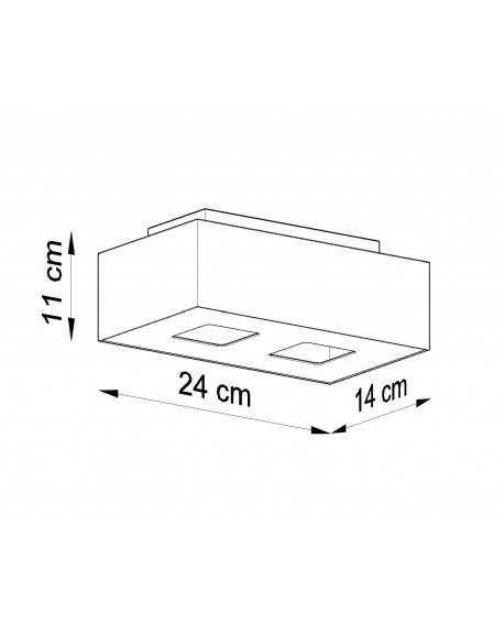 Plafon MONO 2 biały Sollux SL.0067