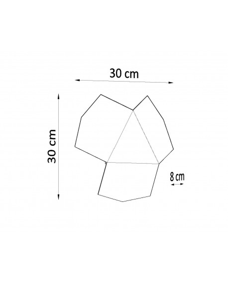 Kinkiet TRE czarny Sollux SL.0425