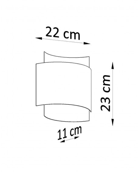 Kinkiet IMPACT biały Sollux SL.0857