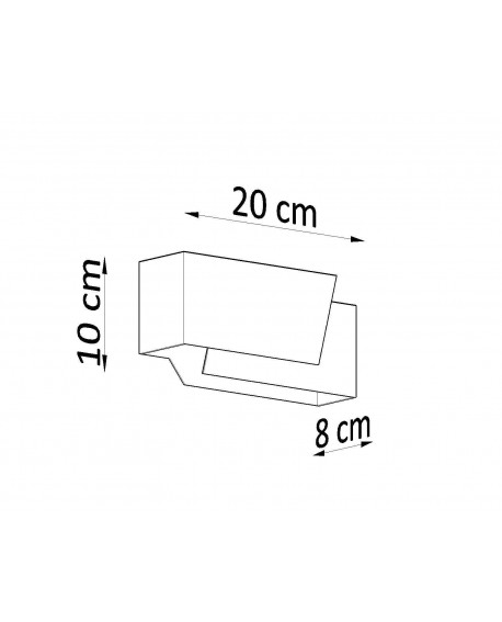 Kinkiet PIEGARE biały Sollux SL.0394