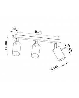 Plafon RING 3 chrom Sollux SL.0729