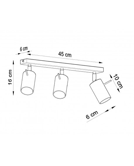 Plafon RING 3 chrom Sollux SL.0729