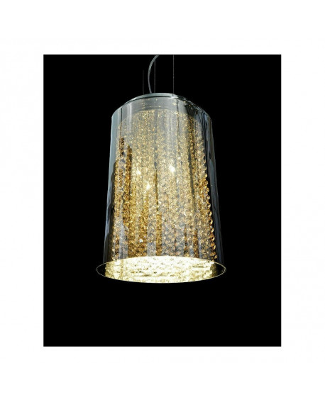 NOWOCZESNA LAMPA WISZĄCA SREBRNA AMOREO