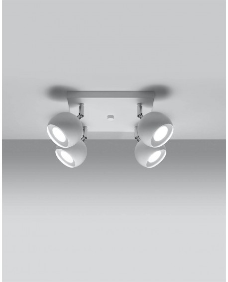 Plafon OCULARE 4 biały Sollux SL.0440