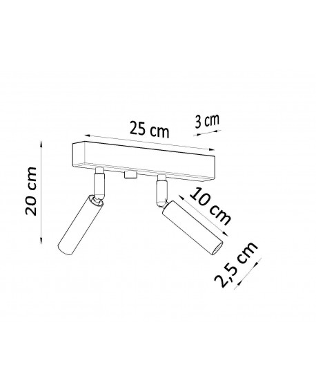 Plafon EYETECH 2 biały Sollux SL.0903