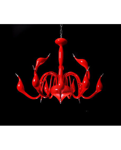 ORYGINALNA NOWOCZESNA LAMPA WISZĄCA CZERWONA MAGICA W12