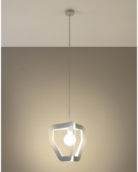 Lampa wisząca TRES biała Sollux SL.0929