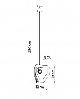 Lampa wisząca TRES biała Sollux SL.0929