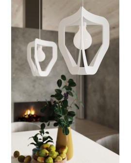 Lampa wisząca TRES biała Sollux SL.0929