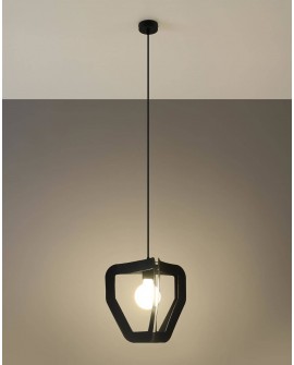 Lampa wisząca TRES czarna Sollux SL.0930