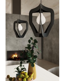 Lampa wisząca TRES czarna Sollux SL.0930