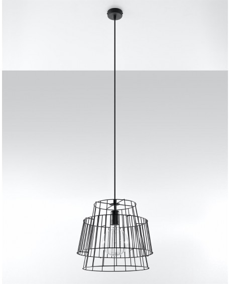 Lampa wisząca GATE czarny Sollux SL.0663