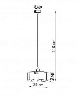 Lampa wisząca TULIP czarny Sollux SL.0667