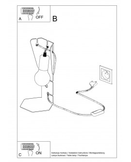 Lampa biurkowa ARBY czarna Sollux SL.0880