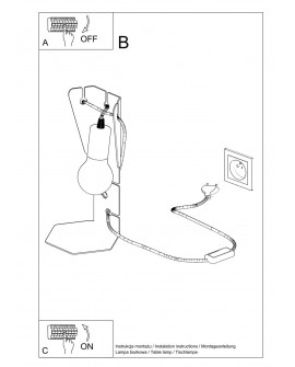 Lampa biurkowa ARBY biała Sollux SL.0879