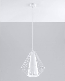 Lampa wisząca DEMI biała Sollux SL.0297