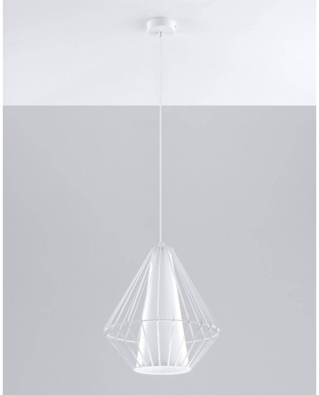 Lampa wisząca DEMI biała Sollux SL.0297