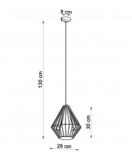 Lampa wisząca DEMI biała Sollux SL.0297