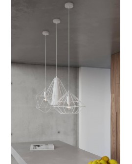 Lampa wisząca DEMI biała Sollux SL.0297