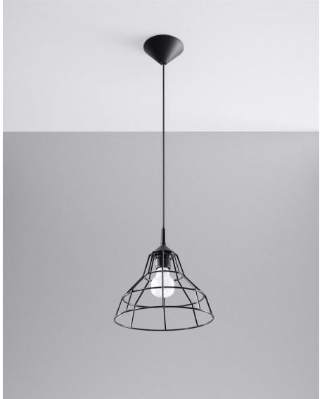 Lampa wisząca ANATA czarna Sollux SL.0146