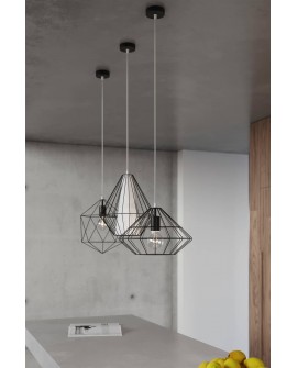 Lampa wisząca UMBERTO czarna Sollux SL.0294