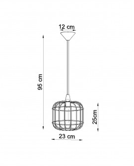 Lampa wisząca CELTA biała Sollux SL.0295