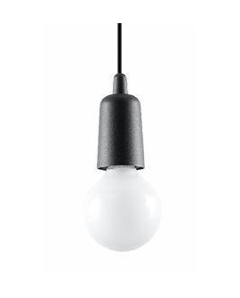 Lampa wisząca DIEGO 1 czarna Sollux SL.0572