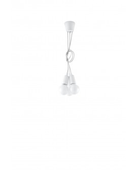 Lampa wisząca DIEGO 3 biała Sollux SL.0570