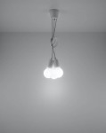 Lampa wisząca DIEGO 3 biała Sollux SL.0570
