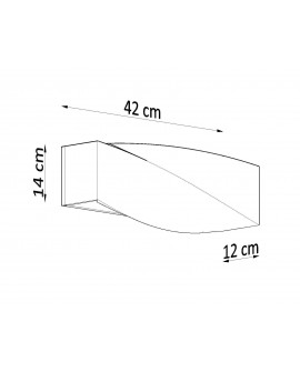 Kinkiet SIGMA szary Sollux SL.0869