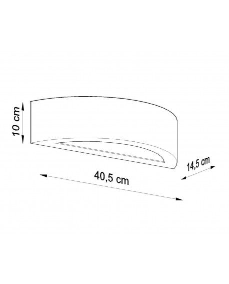 Kinkiet ceramiczny ATENA biały Sollux SL.0001