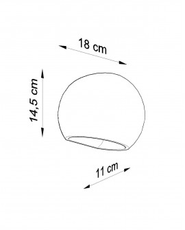 Kinkiet ceramiczny GLOBE Sollux SL.0032