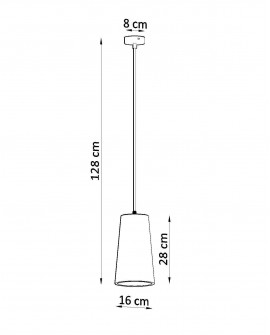 Lampa wisząca ceramiczna GULCAN Sollux SL.0849