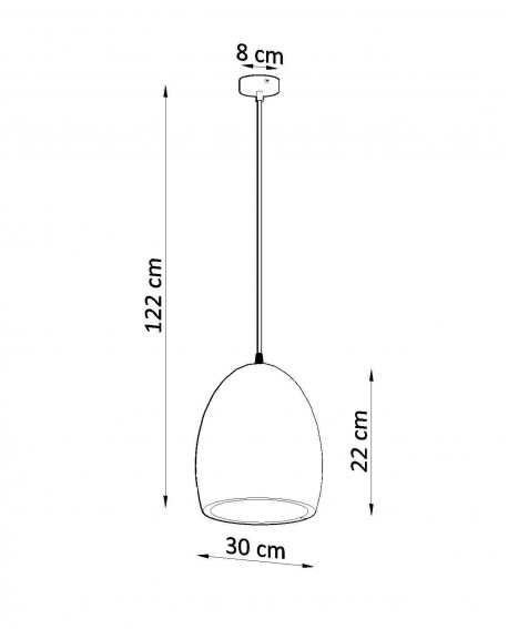 Lampa wisząca ceramiczna FLAWIUSZ Sollux SL.0848