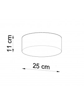 Plafon ARENA 25 szary Sollux SL.0128