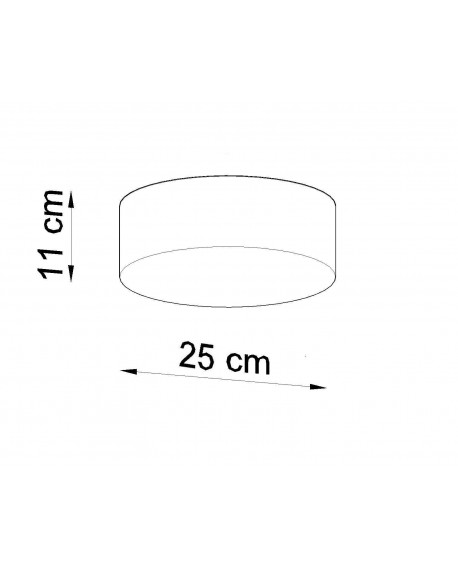 Plafon ARENA 25 szary Sollux SL.0128