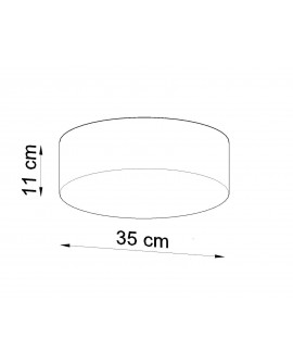 Plafon ARENA 35 szara Sollux SL.0122