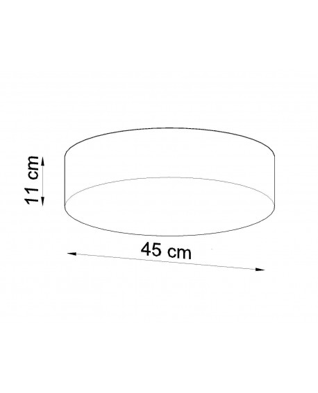 Plafon ARENA 45 szara Sollux SL.0125