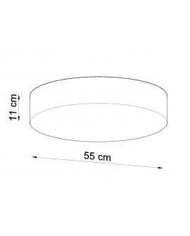 Plafon ARENA 55 szary Sollux SL.0918
