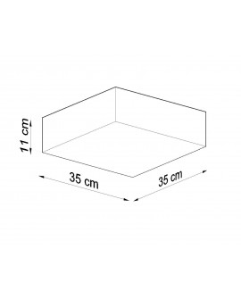 Plafon HORUS 35 czarny Sollux SL.0136