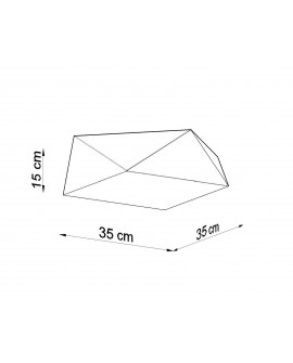 Plafon HEXA 35 biały Sollux SL.0689