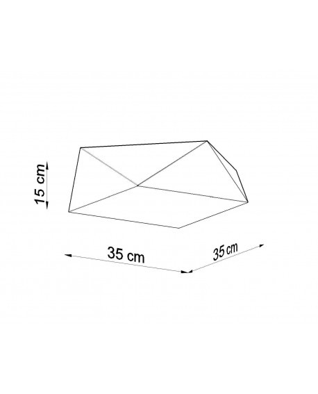 Plafon HEXA 35 biały Sollux SL.0689