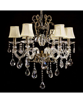 KLASYCZNY ŻYRANDOL KRYSZTAŁOWY BIANCA W6