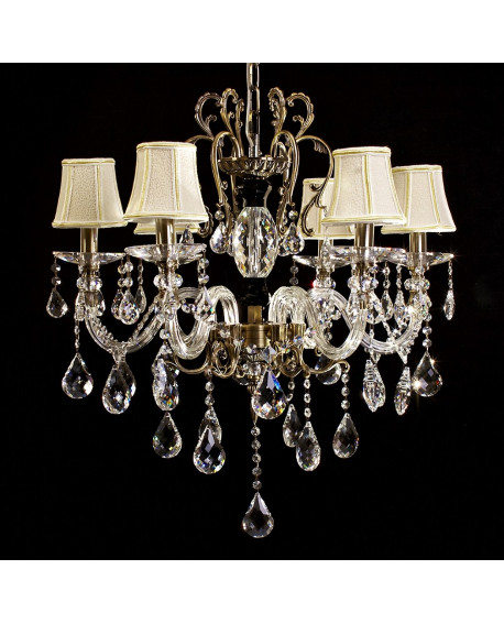 KLASYCZNY ŻYRANDOL KRYSZTAŁOWY BIANCA W6