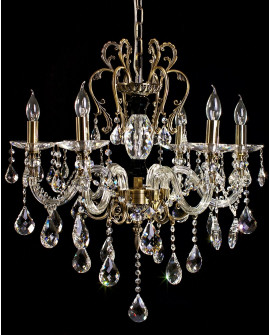 KLASYCZNY ŻYRANDOL KRYSZTAŁOWY BIANCA W6