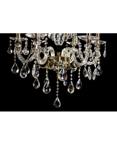 KLASYCZNY ŻYRANDOL KRYSZTAŁOWY BIANCA W6