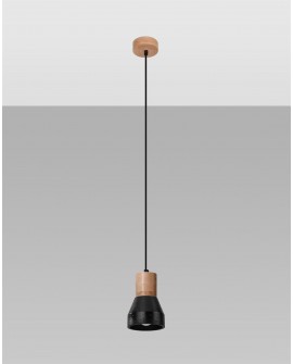 Lampa wisząca QUBIC czarna Sollux SL.0963