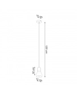 Lampa wisząca QUBIC czarna Sollux SL.0963